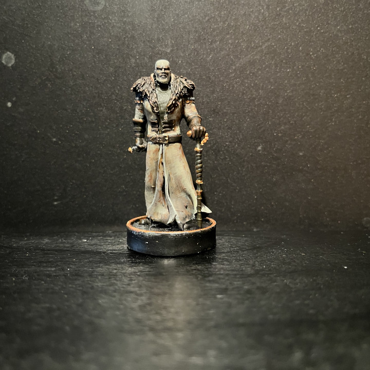 3D Printable Mercenary Rogue Mastermind - 32mm by Miklós Patyi