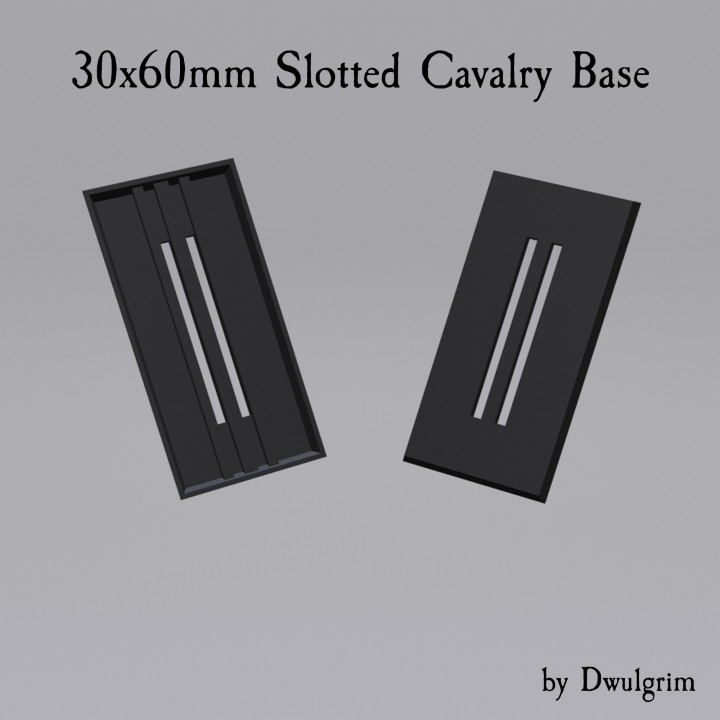 30x60mm Cavalry Slotted Base image