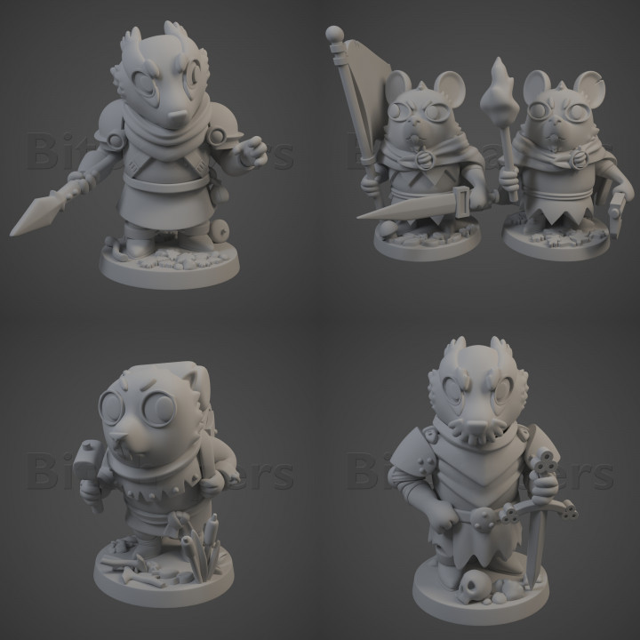 Root The Marauder Expansion and Vagabonds Boardgame Miniatures