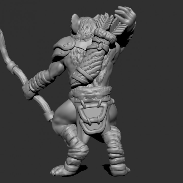 3D Printable Gnoll Scout / DnD / 32mm by Benjamin Gayer