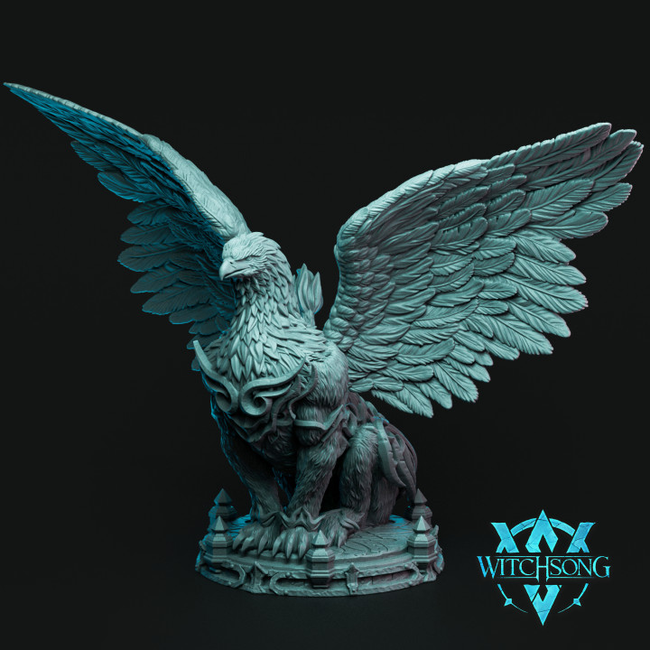 3D Printable Hydra Sphinx by Witchsong Miniatures