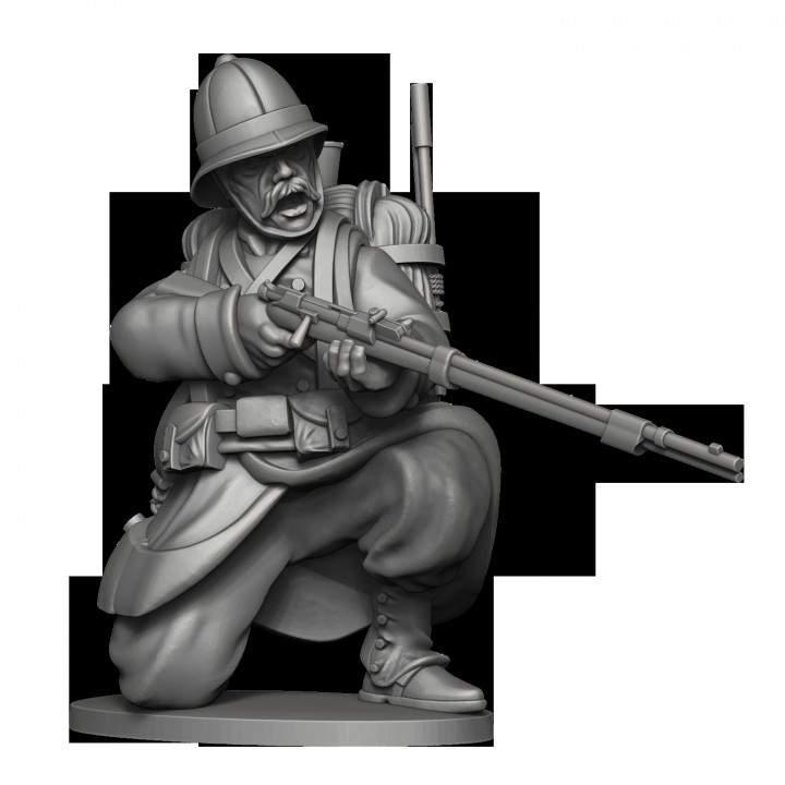 3D Printable French Foreign Legion (Sino French War) by Wargames Atlantic