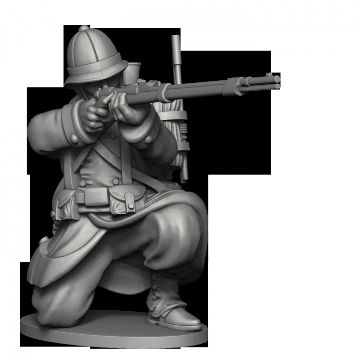 3D Printable French Foreign Legion (Sino French War) by Wargames Atlantic