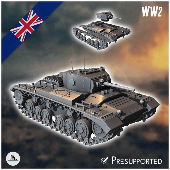 British WW2 vehicles pack No. 1 (Valentines infantry tanks) - UK United WW2 Kingdom British England Army Western Front Normandy Africa Bulge WWII D-Day image
