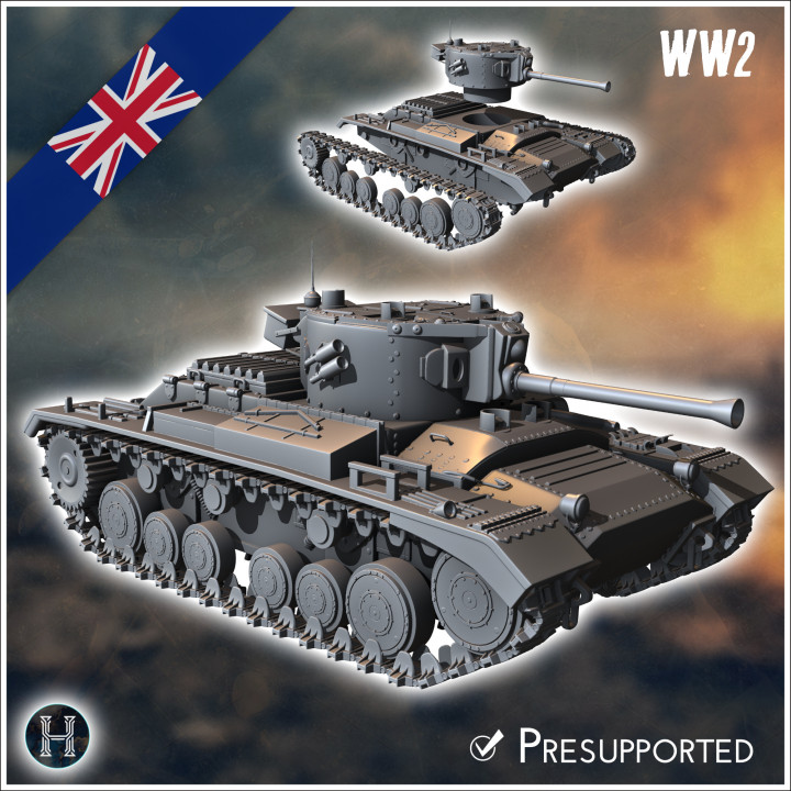 Valentine Mark Mk. IX infantry tank - UK United WW2 Kingdom British England Army Western Front Normandy Africa Bulge WWII D-Day