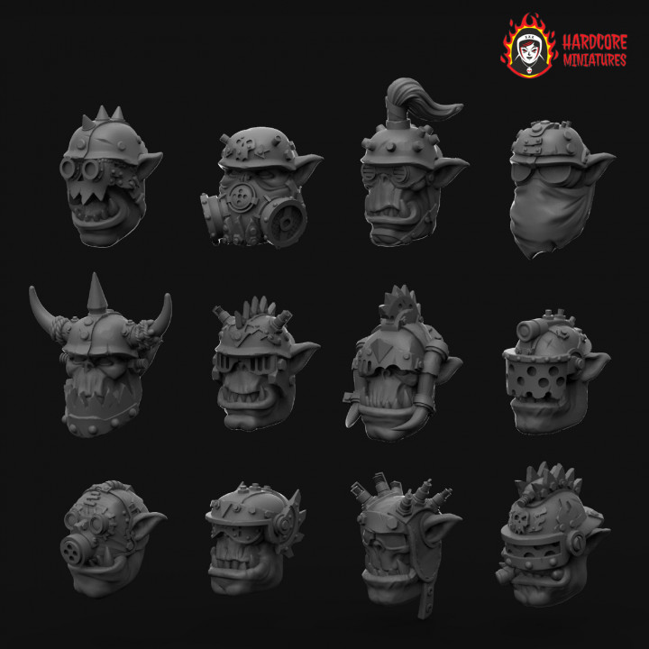 Space Orc Scrapper Heads image