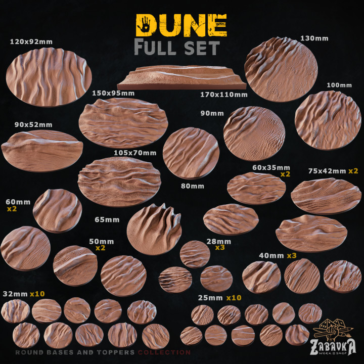 Dune - Bases & Toppers (Full Set) image