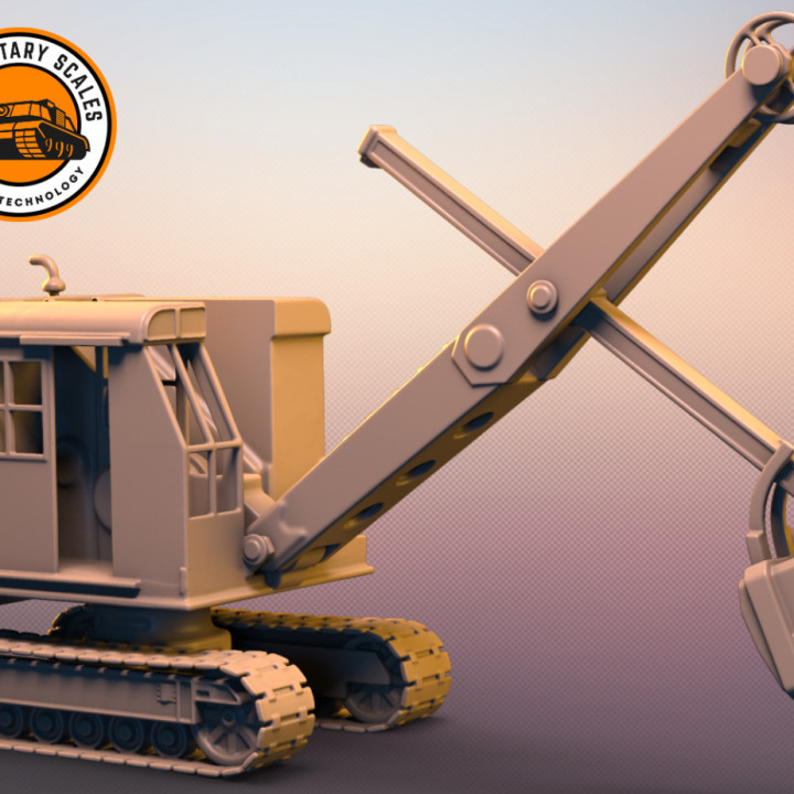 3D Printable Ruston Bucyrus by MilitaryScales