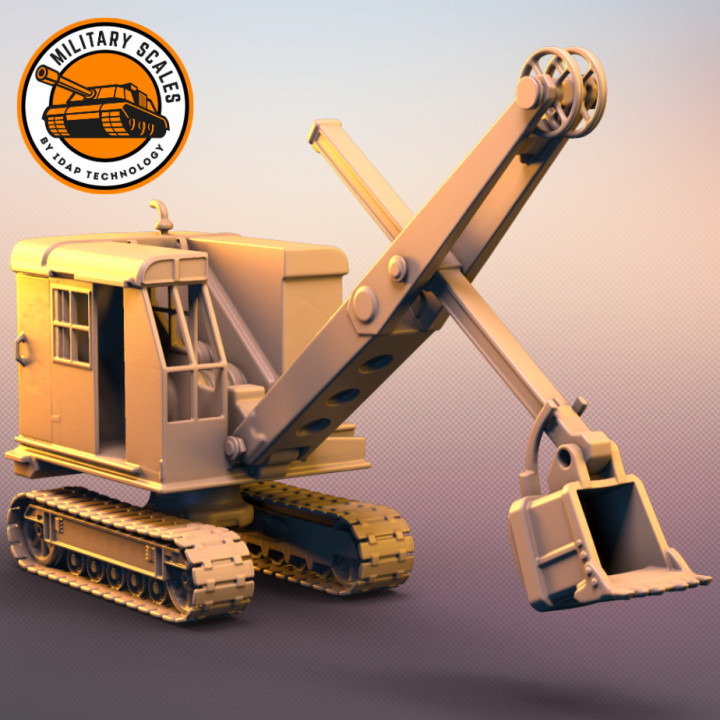 3D Printable Ruston Bucyrus by MilitaryScales