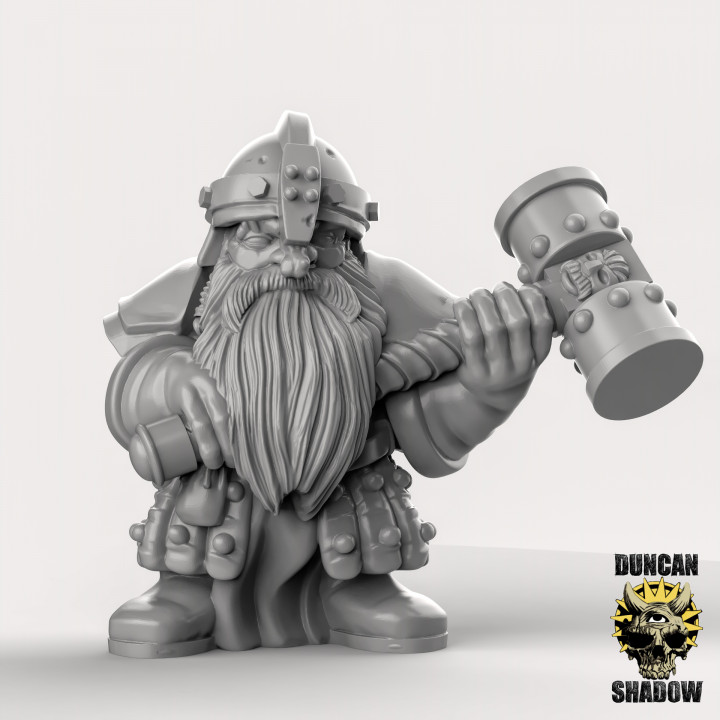 Dwarves with Great Hammers (Pre Supported) image