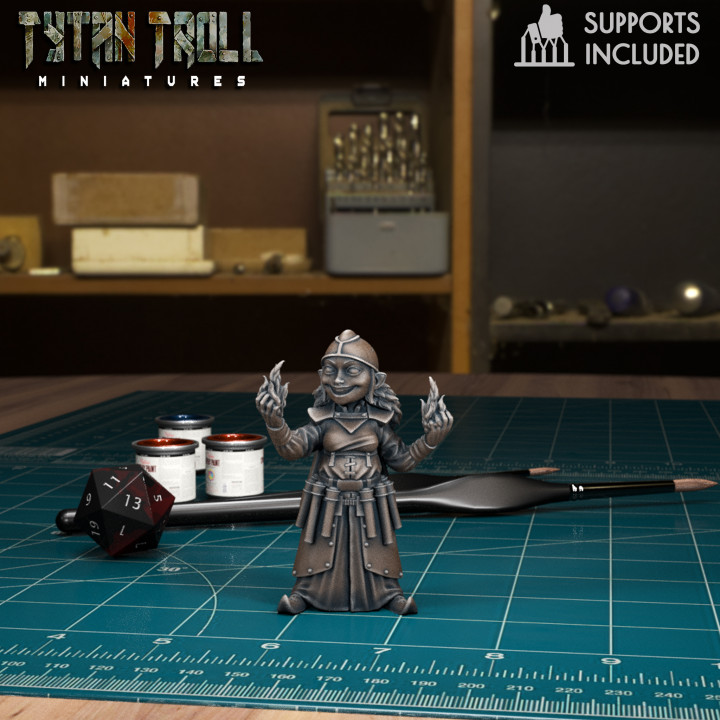 3D Printable DnD Heroes Gnome Mage Female [Pre-Supported] by TytanTroll ...