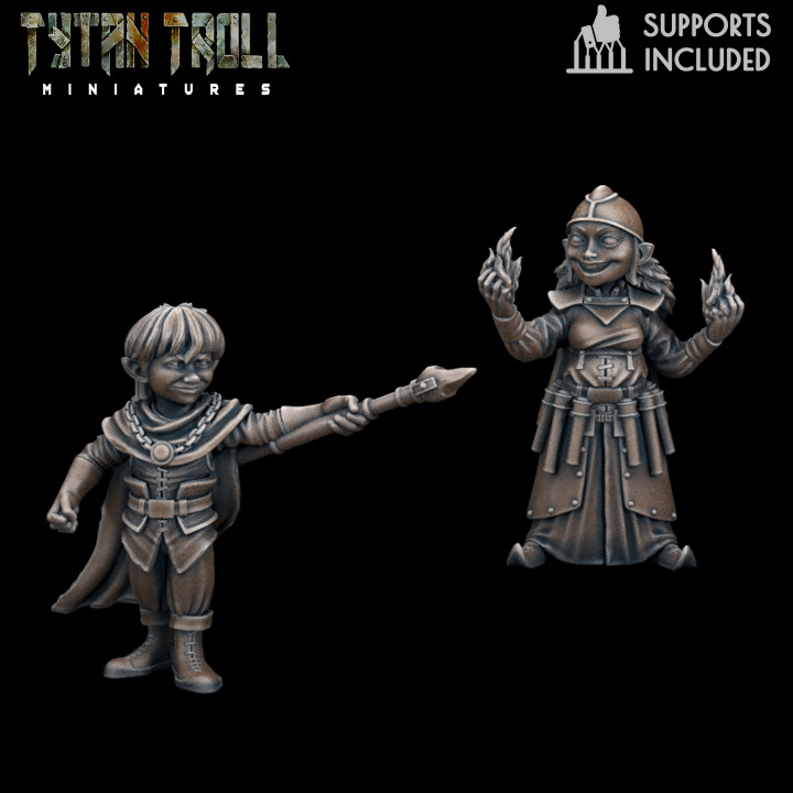 3D Printable DnD Heroes Gnome Mages [Pre-Supported] by TytanTroll ...