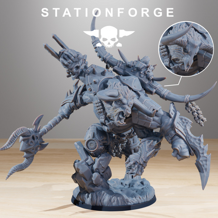 3D Printable Corrupted Beasts Leader by Station Forge