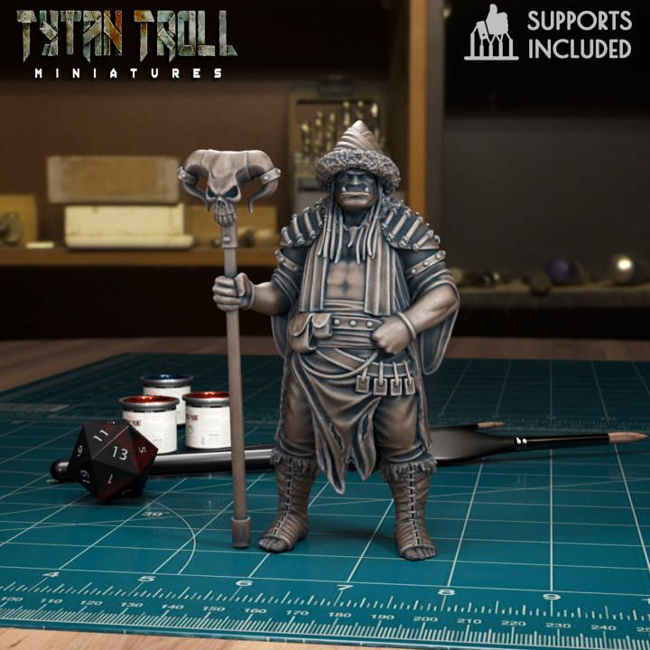 3D Printable DnD Heroes Orc Mage Male [Pre-Supported] by TytanTroll ...