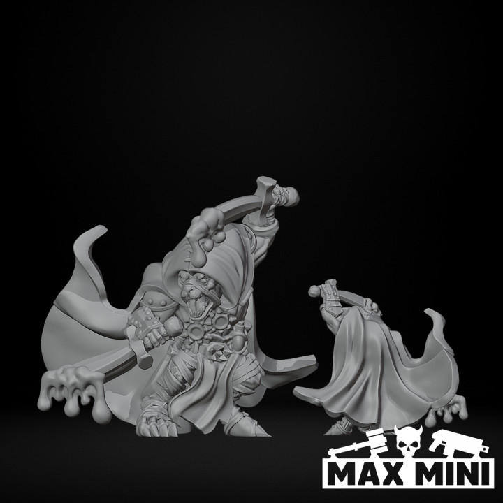 3D Printable Gnoll Assassin Lord by Max Mini