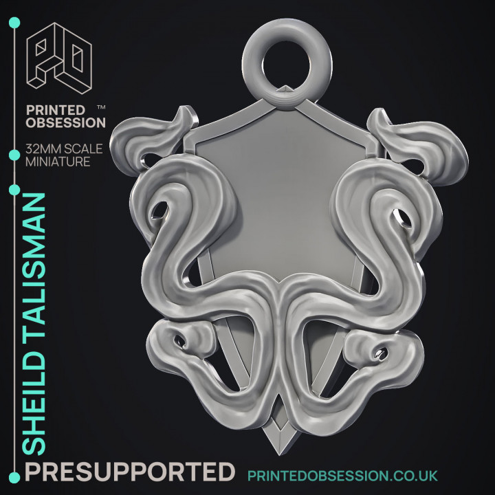 Shield Archon - RP Item & Summon -  PRESUPPORTED - Illustrated and Stats - 32mm scale image