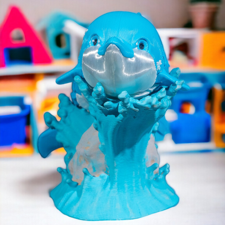 3D Printable Dennis, the Dolphin by Stlflix