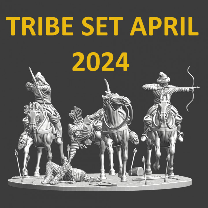 TRIBE SET APRIL 2024 - Steppe Warriors image