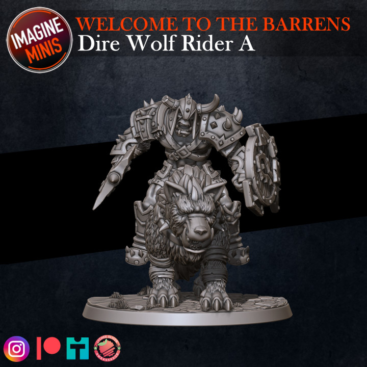 Welcome to the Barrens - Dire Wolf Rider A image