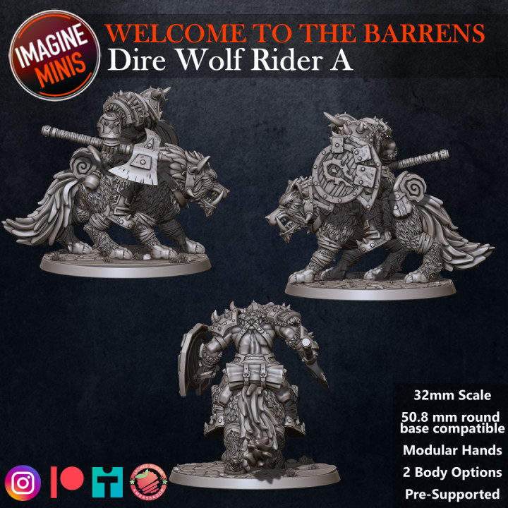 Welcome to the Barrens - Dire Wolf Rider A image