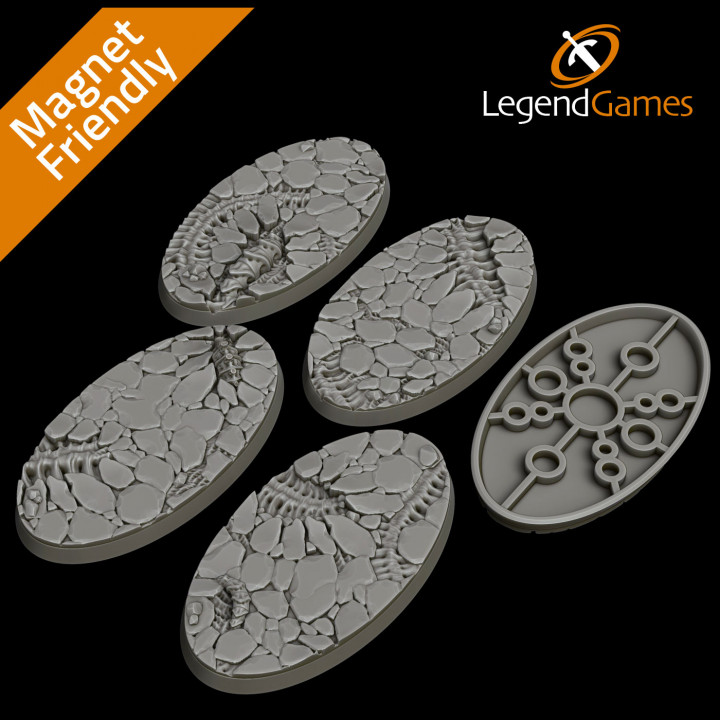 LegendGames 75x42mm oval base, Tyranid x5 image