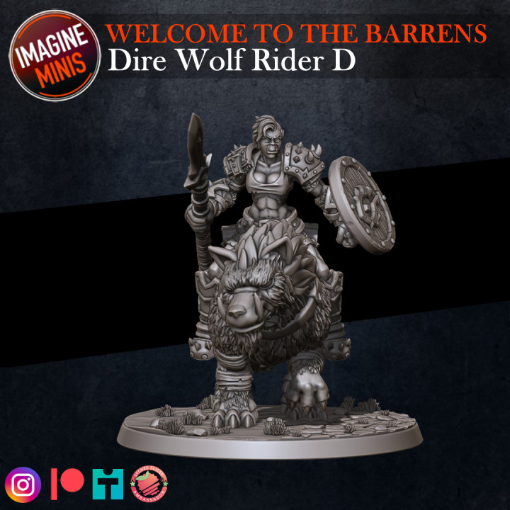 Welcome to the Barrens - Dire Wolf Rider D