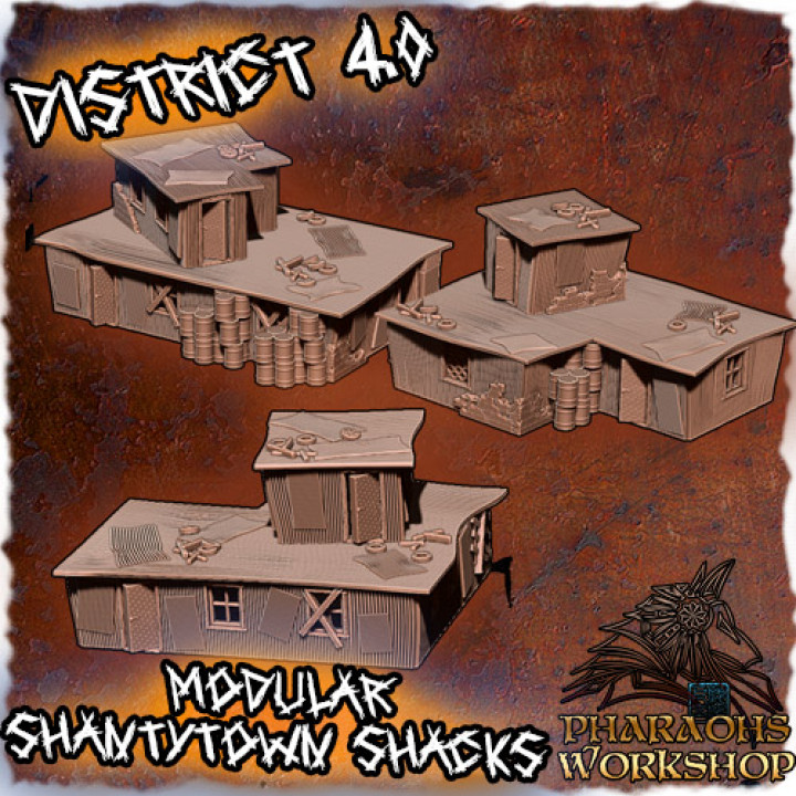 Modular Wasteland Shantytown Shacks