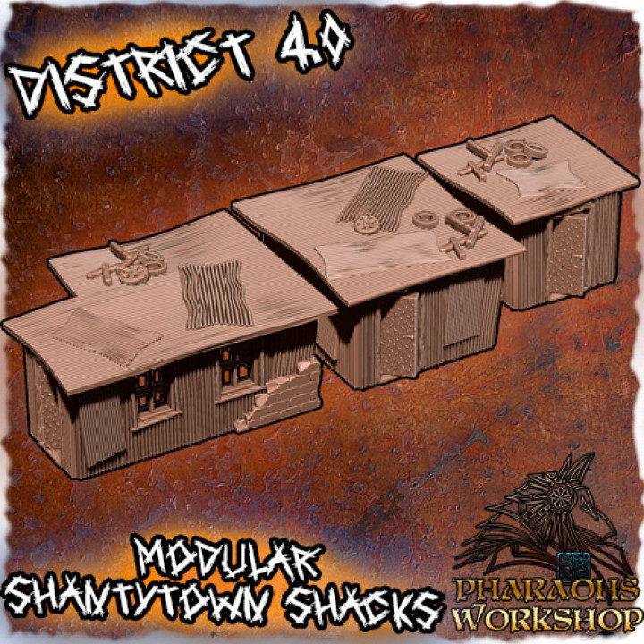 Modular Wasteland Shantytown Shacks image