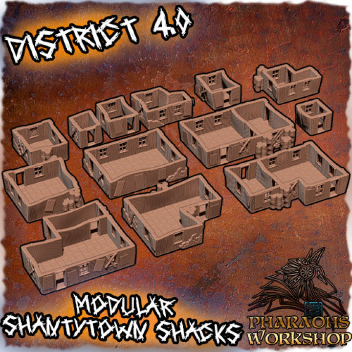 Modular Wasteland Shantytown Shacks image