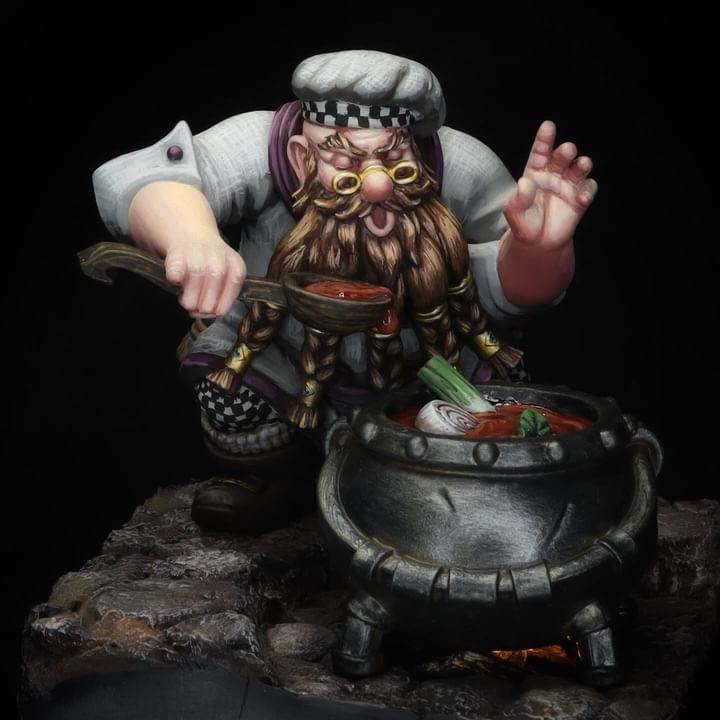 Bomur Hotsoup [PRE-SUPPORTED] Dwarf Chef Sommelier