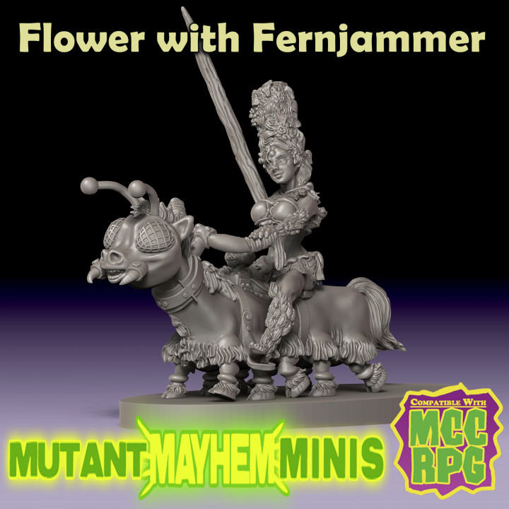 FLOWER, Mounted on FERNJAMMER the Ponypillar image