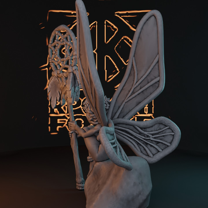 Dreamcatcher Fairy, Archfey Warlock - Caleb Makes Minis image