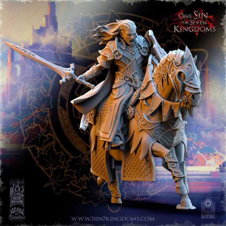 Polomhir, Silvermoor Elves Commander on Horse image
