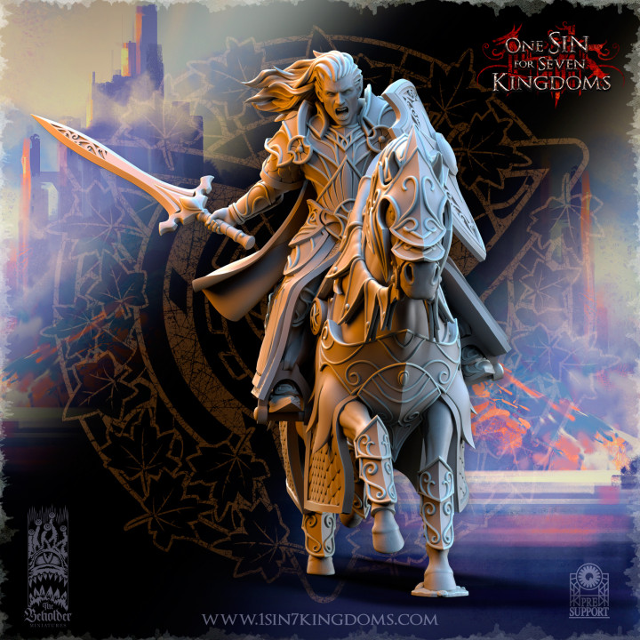 Polomhir, Silvermoor Elves Commander on Horse image