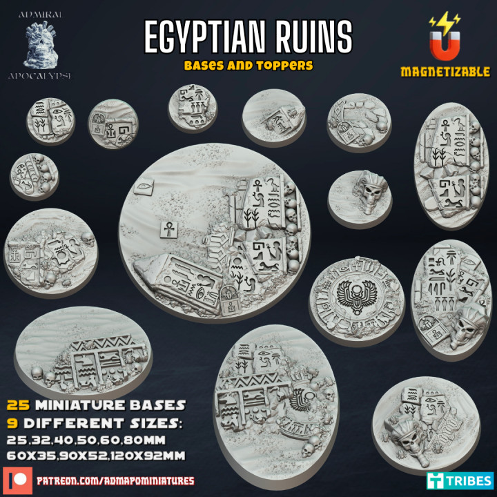 Egyptian Ruins Bases (Pre-supported)