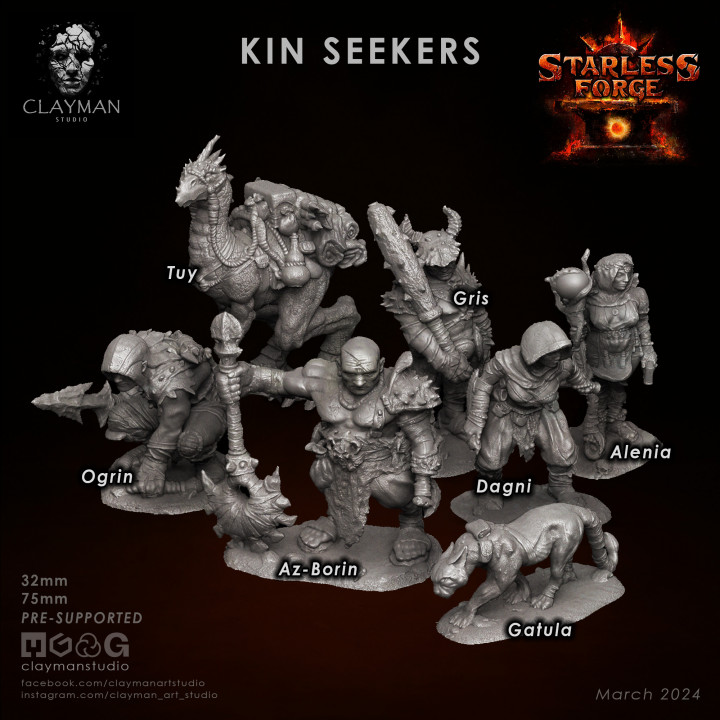 Kin Seekers of the Starless Forge - 32mm - 75mm image