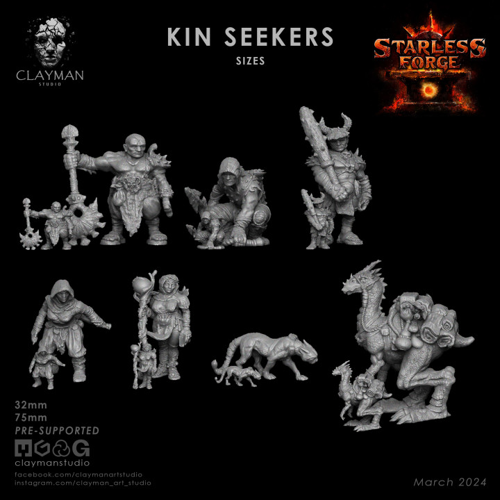 Kin Seekers of the Starless Forge - 32mm - 75mm image