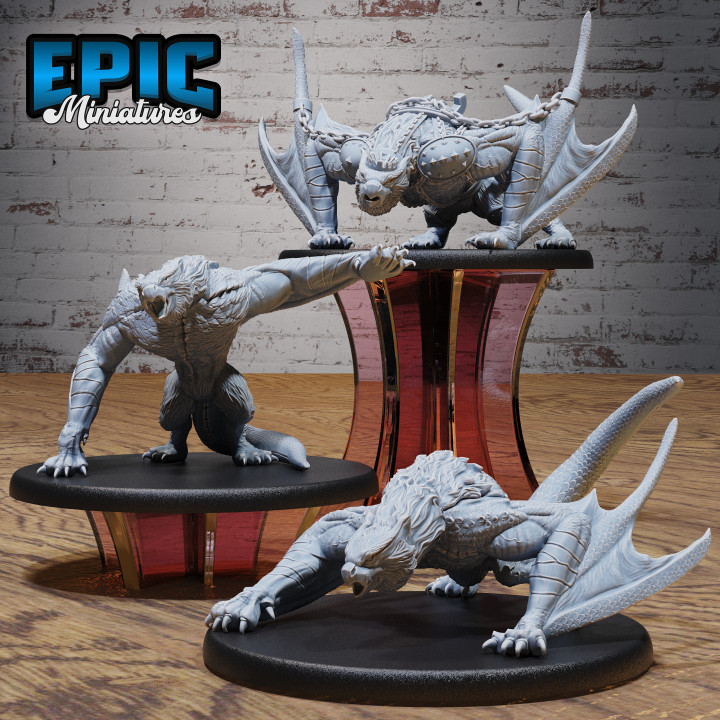 Emperor Wyvern Set / Bulky Mountain Dragon / Winged Reptile / Draconic Wizard Mount / Magical Mine Encounter / Drake Army