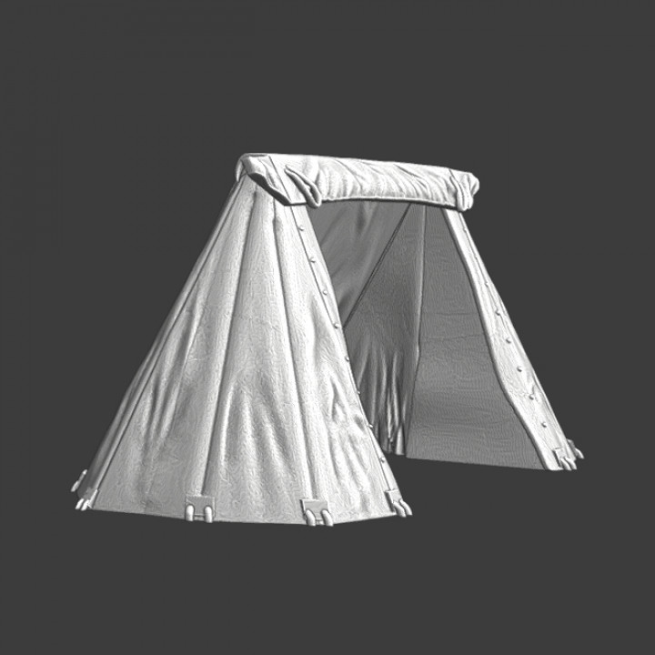 Medieval Infantry tent - Closed sides