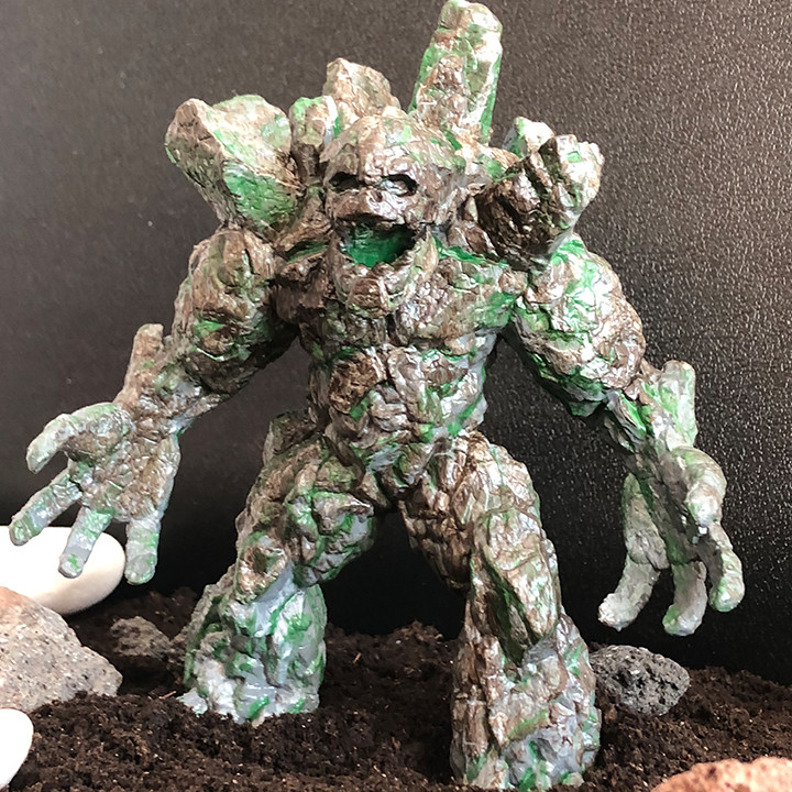 3D Printable Stone Golem 1 by ARTMARKEVYCH
