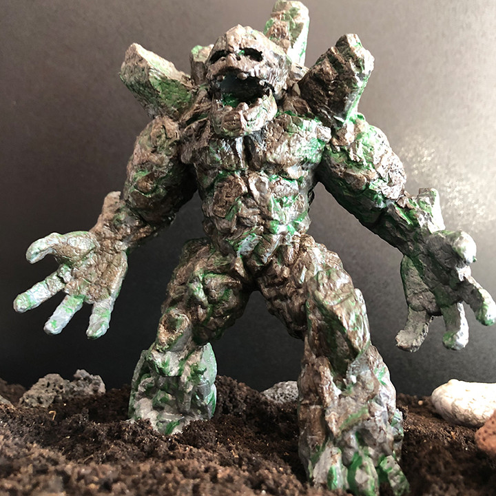 3D Printable Stone Golem 1 by ARTMARKEVYCH