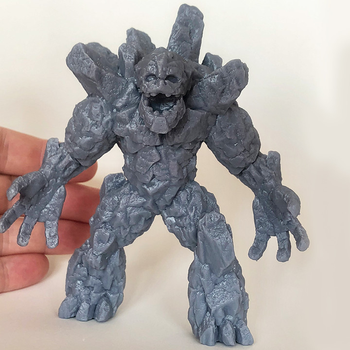 3D Printable Stone Golem 1 by ARTMARKEVYCH