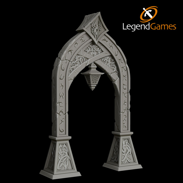 LegendGames Dark Elf Lantern Arch - Drow terrain image