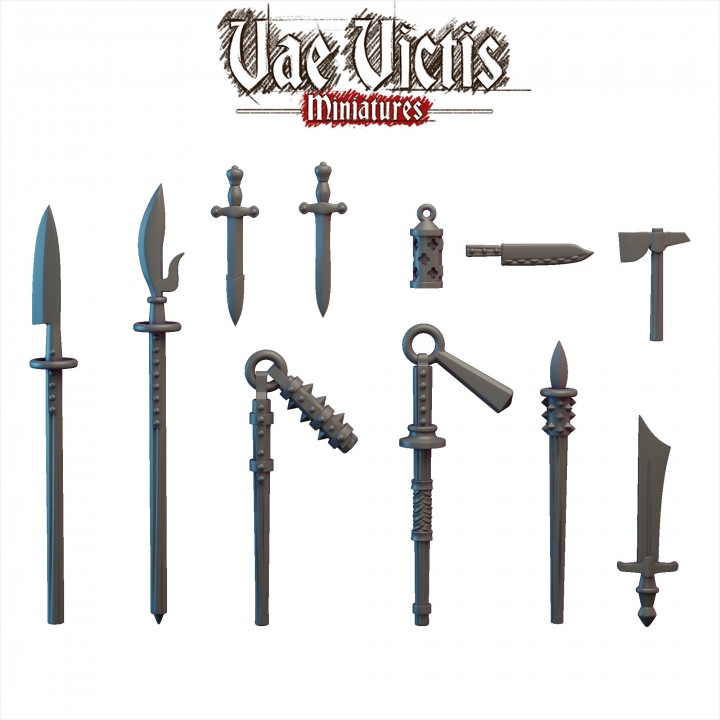 3D Printable Modular Swords for hire : Vampire Hunters [PRE-SUPPORTED ...