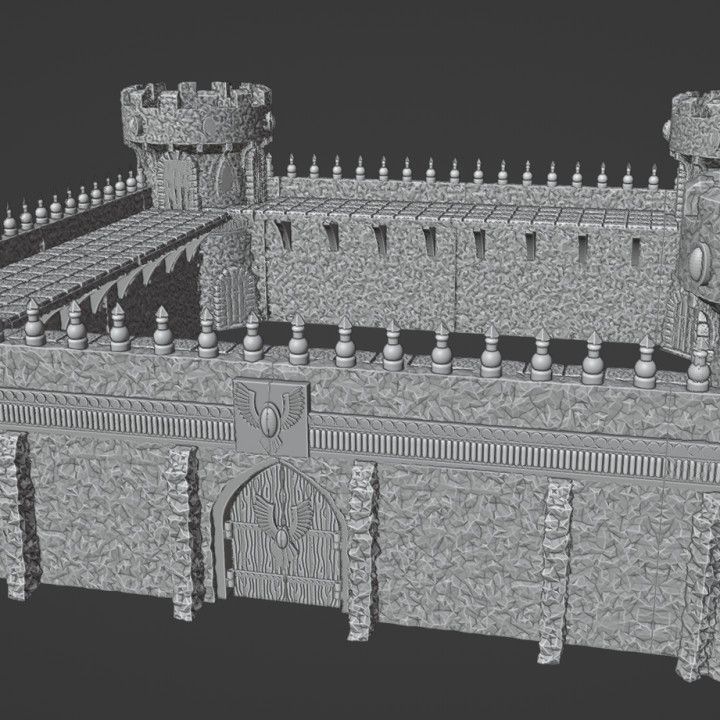 3D Printable High Elf Castle by Ystlund Miniatures