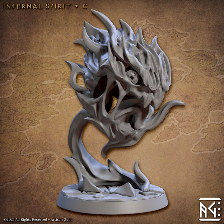 3D Printable Infernal Spirit - C (Raid at the Temple of Ifrit) by ...