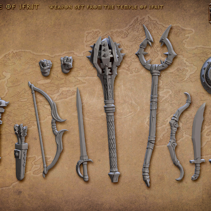 Standalone Weapons and Hands (Raid at the Temple of Ifrit) image
