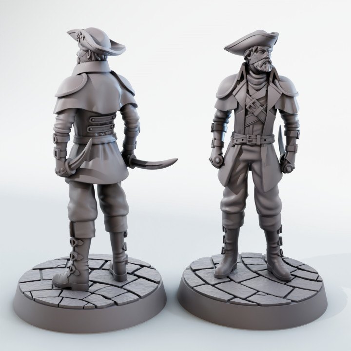 The Gentleman Bandit | RPG Mini for 32mm Tabletop Games image