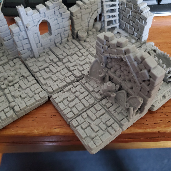 3D Print of Dungeon Set - FREE Starter Pack by MonkeyButlerLabs