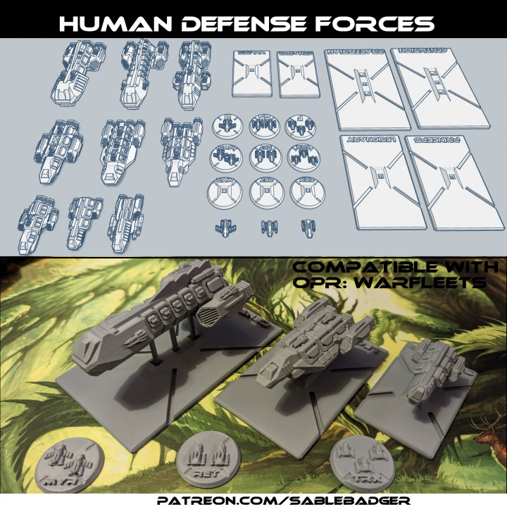 OPR Warfleets FTL - Human Defense Forces image